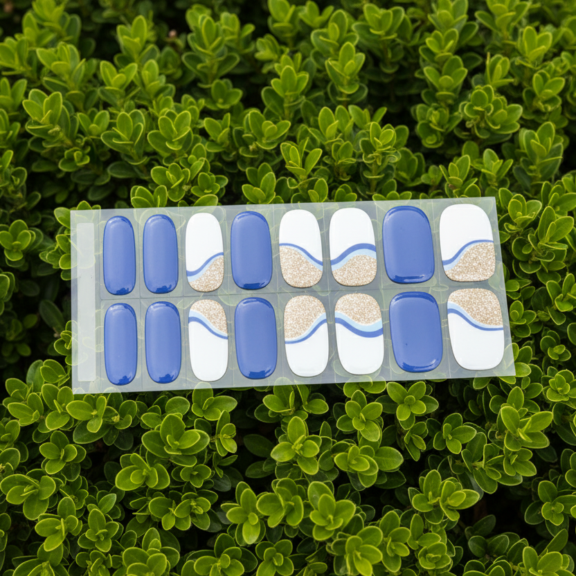 FleurPress Blue and White