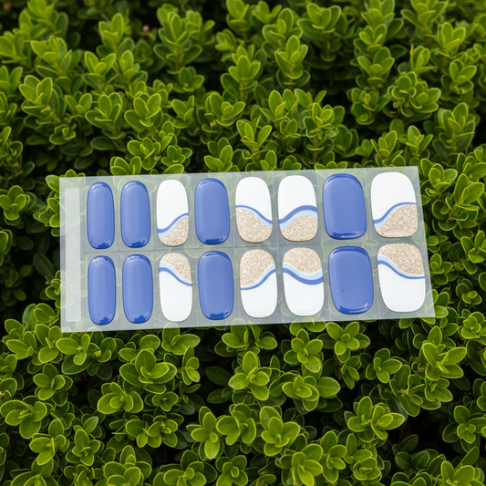 FleurPress Blue and White