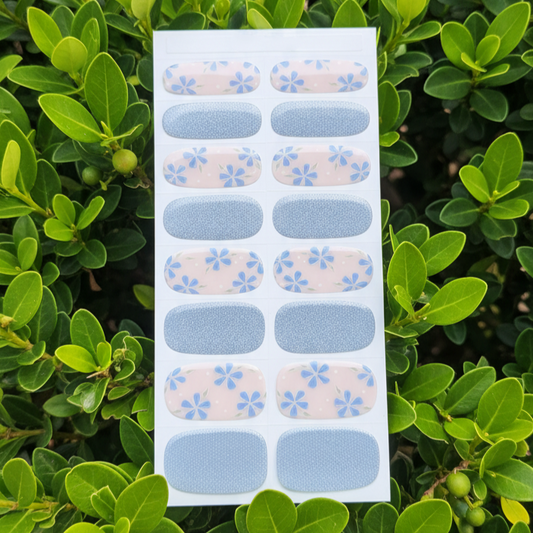 FleurPress Nude and Blue