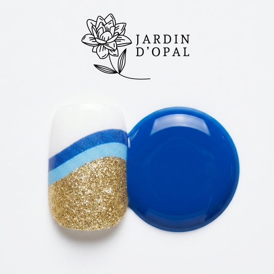 Opal Azul y Blanco Nail Wraps