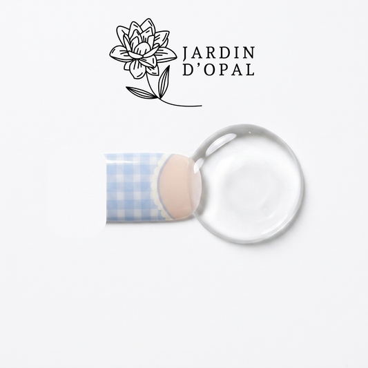 Opal Blanco y Azul Nail Stickers