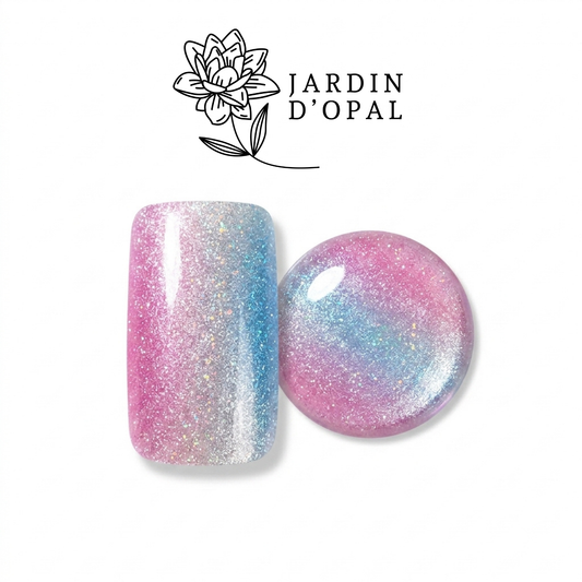 Opal Morado Brillante Nail Stickers