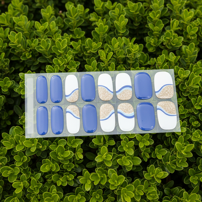 FleurPress Blue and White