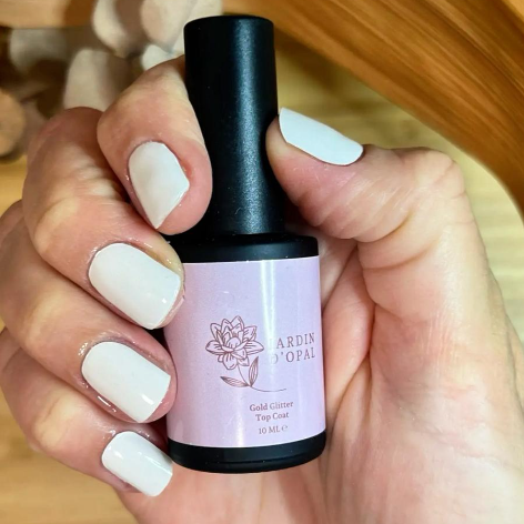 Gold Glitter Top Coat