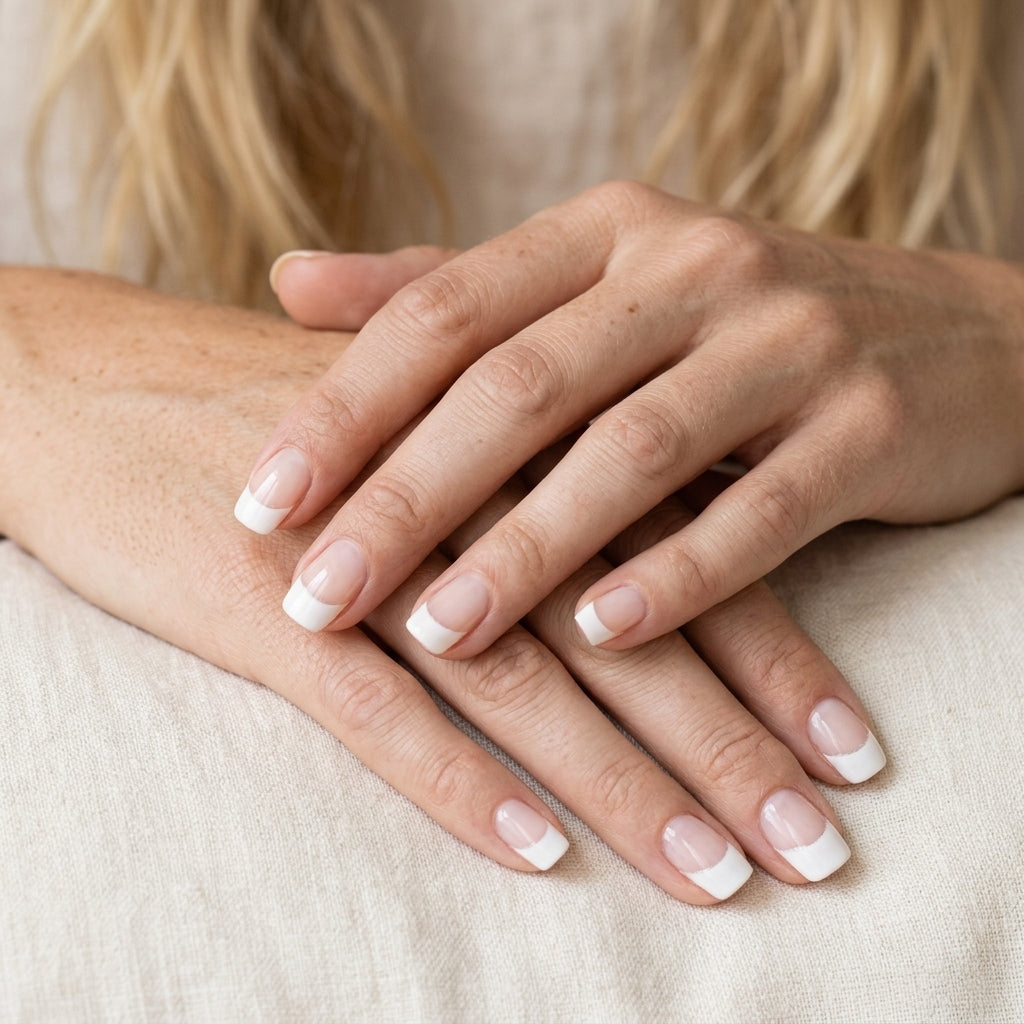 Opal Blanco Cristal Nail Stickers