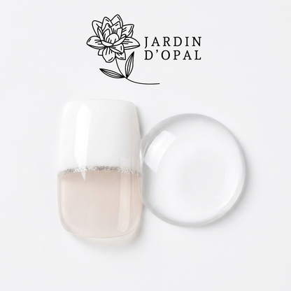 Opal Blanco Cristal Nail Stickers