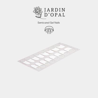 Opal Blanco Cristal Nail Wraps