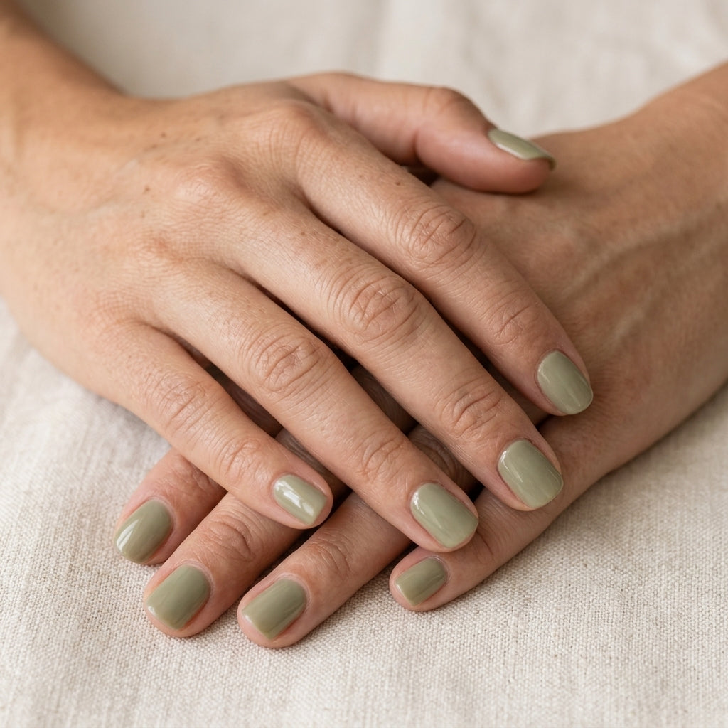 Opal Caqui Nail Stickers