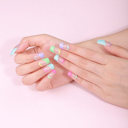 Opal Macarons Nail Stickers