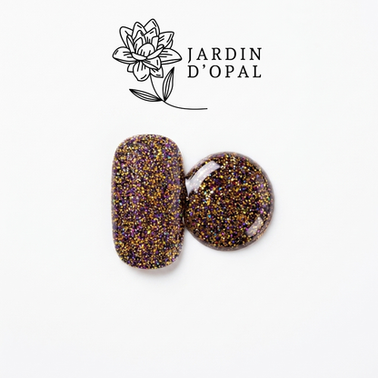 Opal Marrón Brillante Nail Wraps