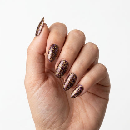 Opal Marrón Brillante Nail Wraps