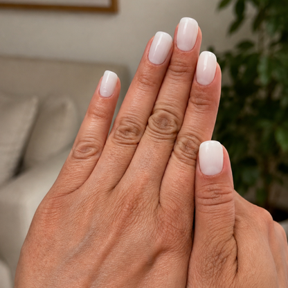 Opal Milky White Nail Stickers