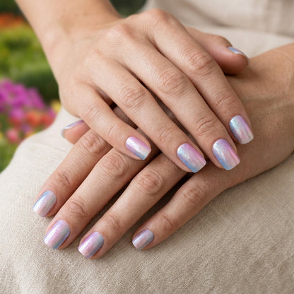 Opal Morado Brillante Nail Stickers