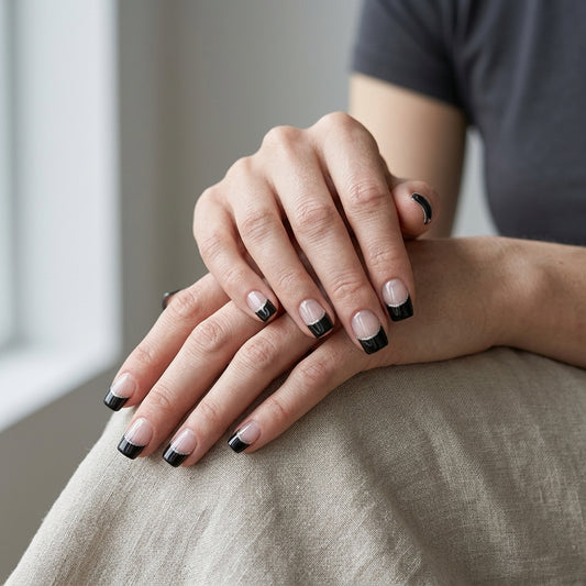 Opal Negro Cristal Nail Wraps