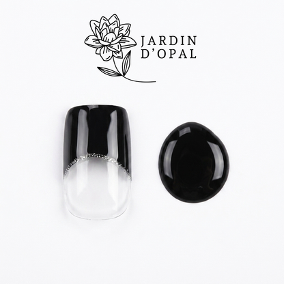 Opal Negro Cristal Nail Wraps