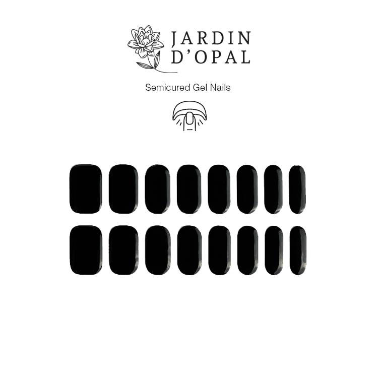 Opal Negro Nail Stickers
