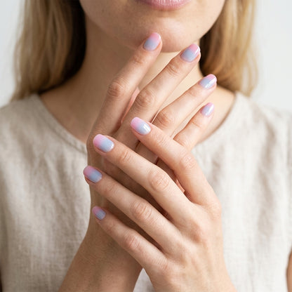 Opal Rosa y Azul Nail Wraps