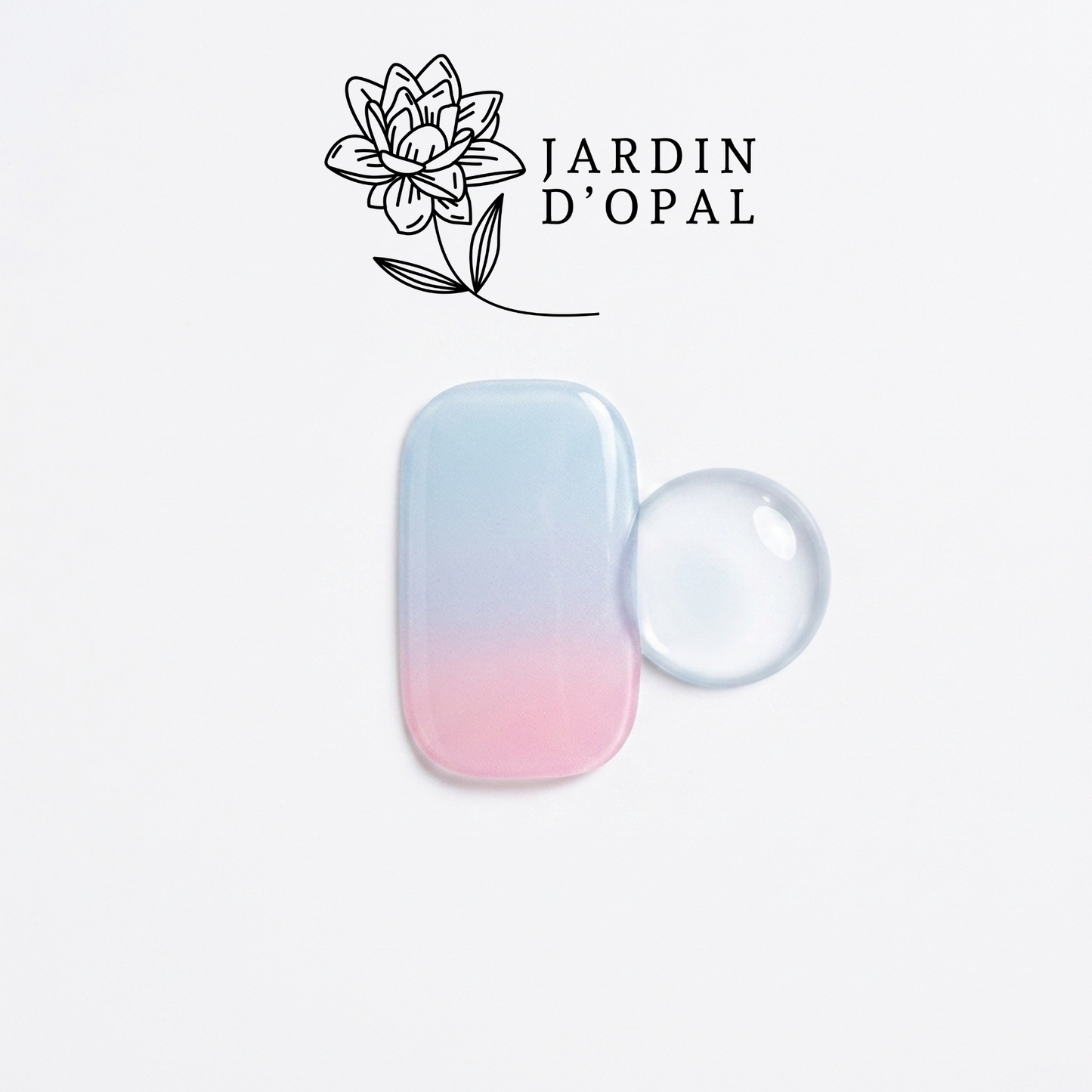 Opal Rosa y Azul Nail Wraps