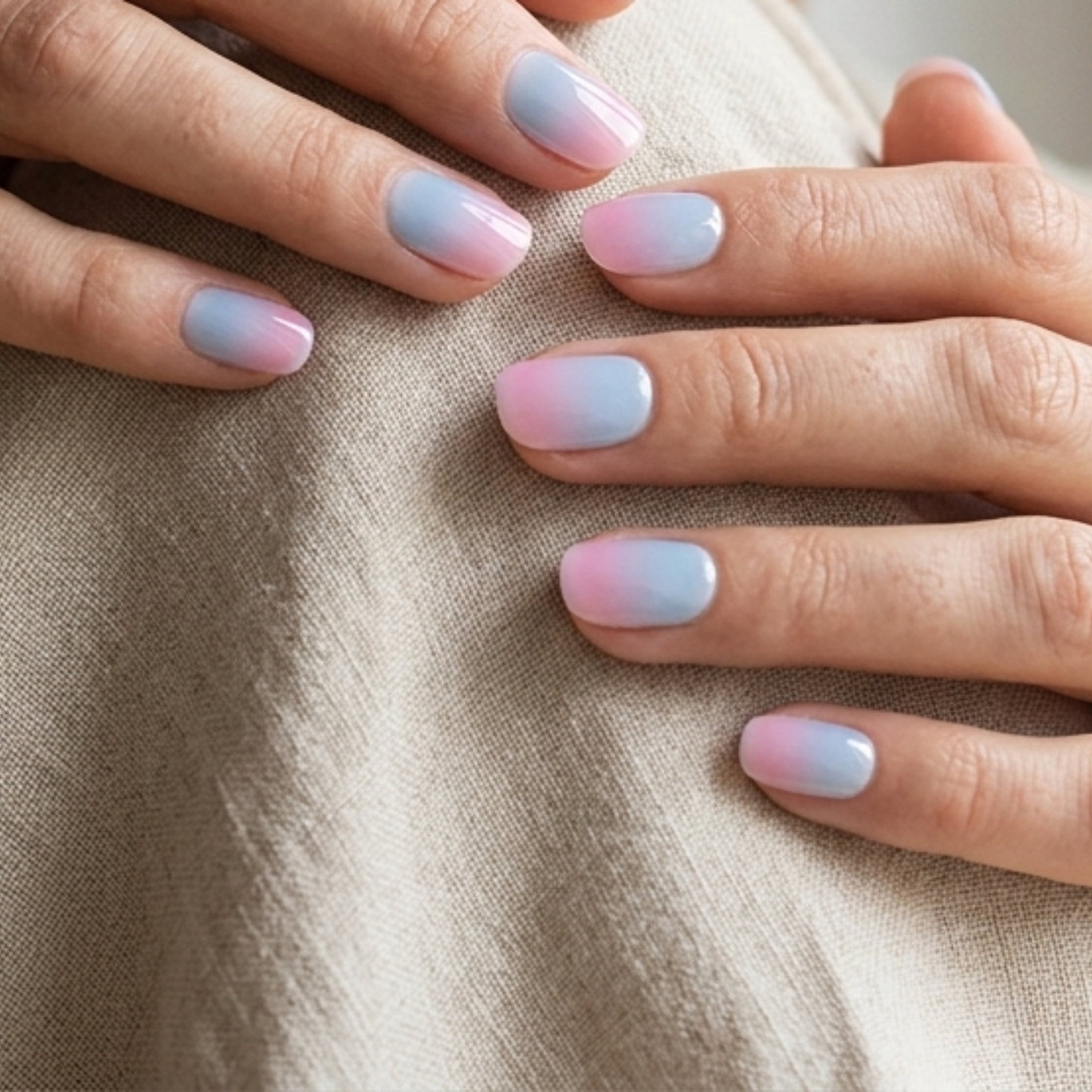 Opal Rosa y Azul Nail Wraps