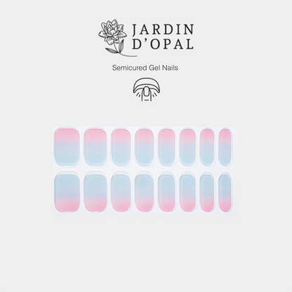 Opal Rosa y Azul Nail Wraps