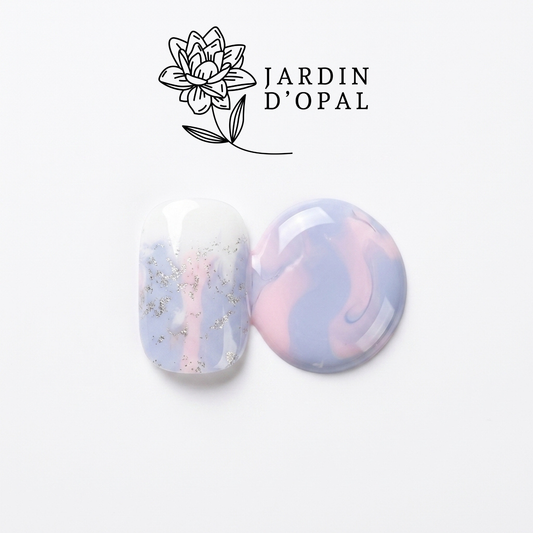Opal Rosa y Morado Nail Stickers