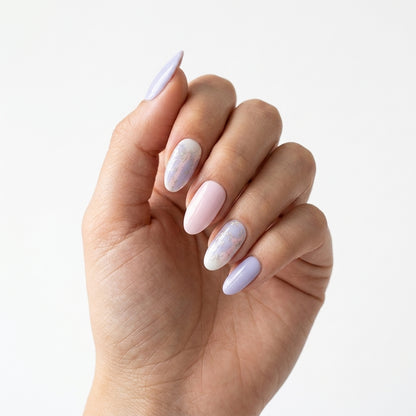 Opal Rosa y Morado Nail Stickers