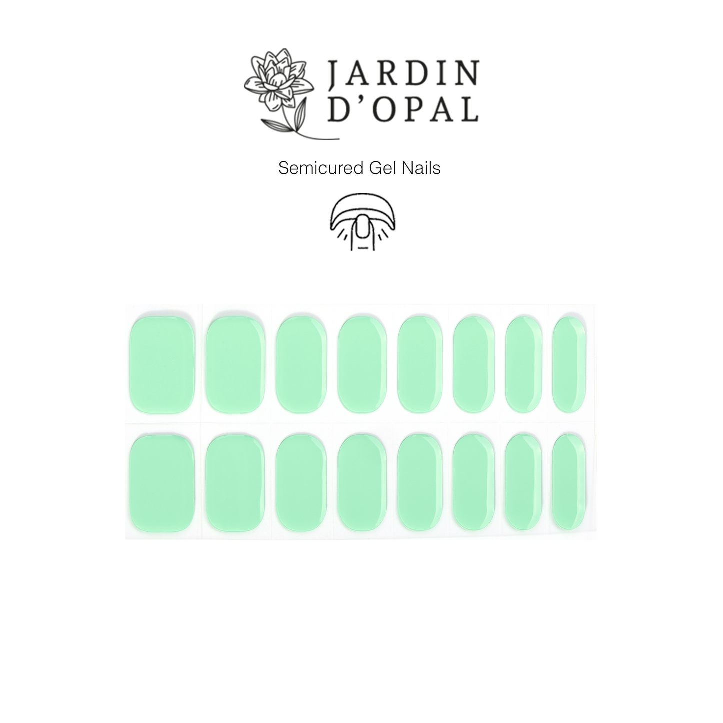 Opal Verde Natural Nail Stickers