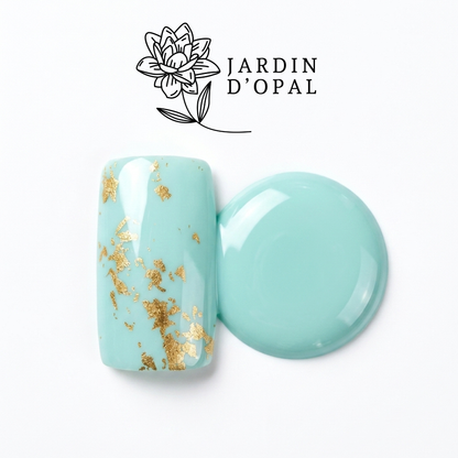 Opal Verde y Dorado Nail Wraps